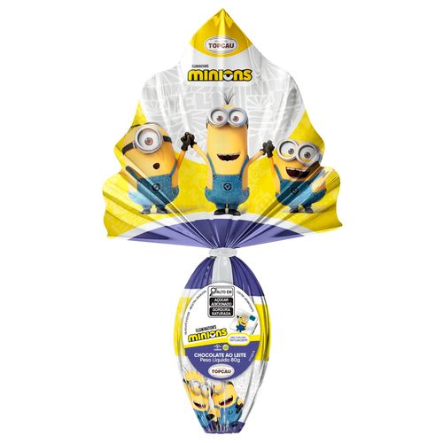 Ovo de Pascoa Minions com Tatuagem 80g - TopCau-1-
